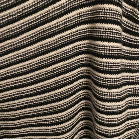 BB DAKOTA x REVOLVE Mayer Chevron Striped Cable Knit Open Front Cardigan Large - Picture 6 of 8